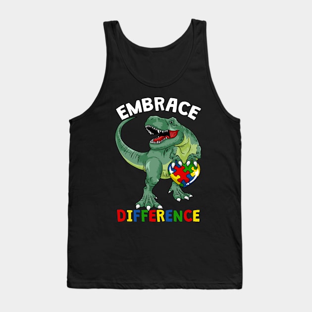 Autism Dinosaur Tank Top by KAWAIITEE